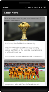 Africa Cup of Football News