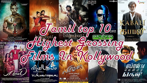 Tamil top 10 highest grossing films in Kollywood poster poster