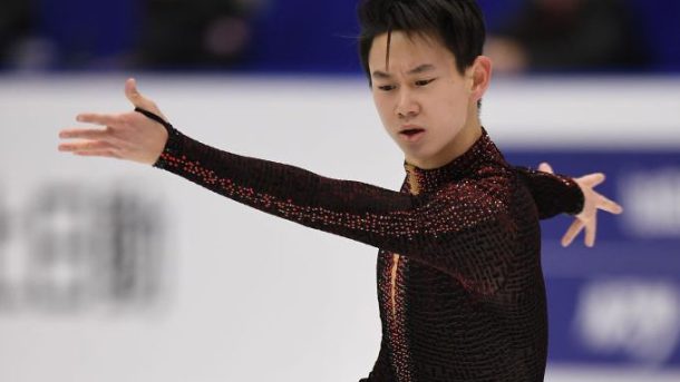 skater from Kazakhstan to stand on the podium at the World Championships